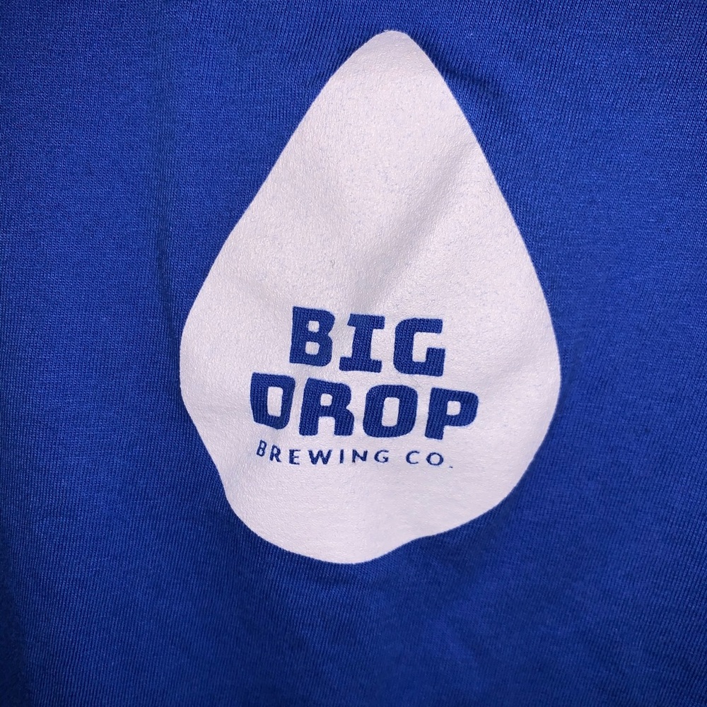 Big drop brewing beer blue  t-shirt men’s large - Picture 2 of 4